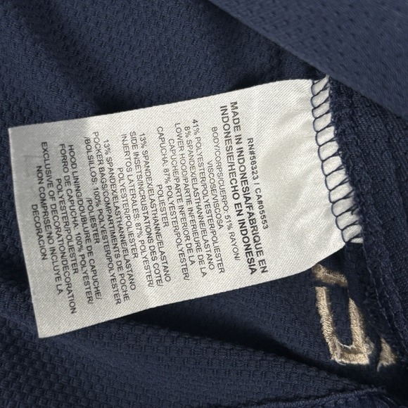 Villanova Wildcats Hoodie Womens Xs Blue NCAA Basketball Nike Dri Fit Full Zip - Picture 9 of 9